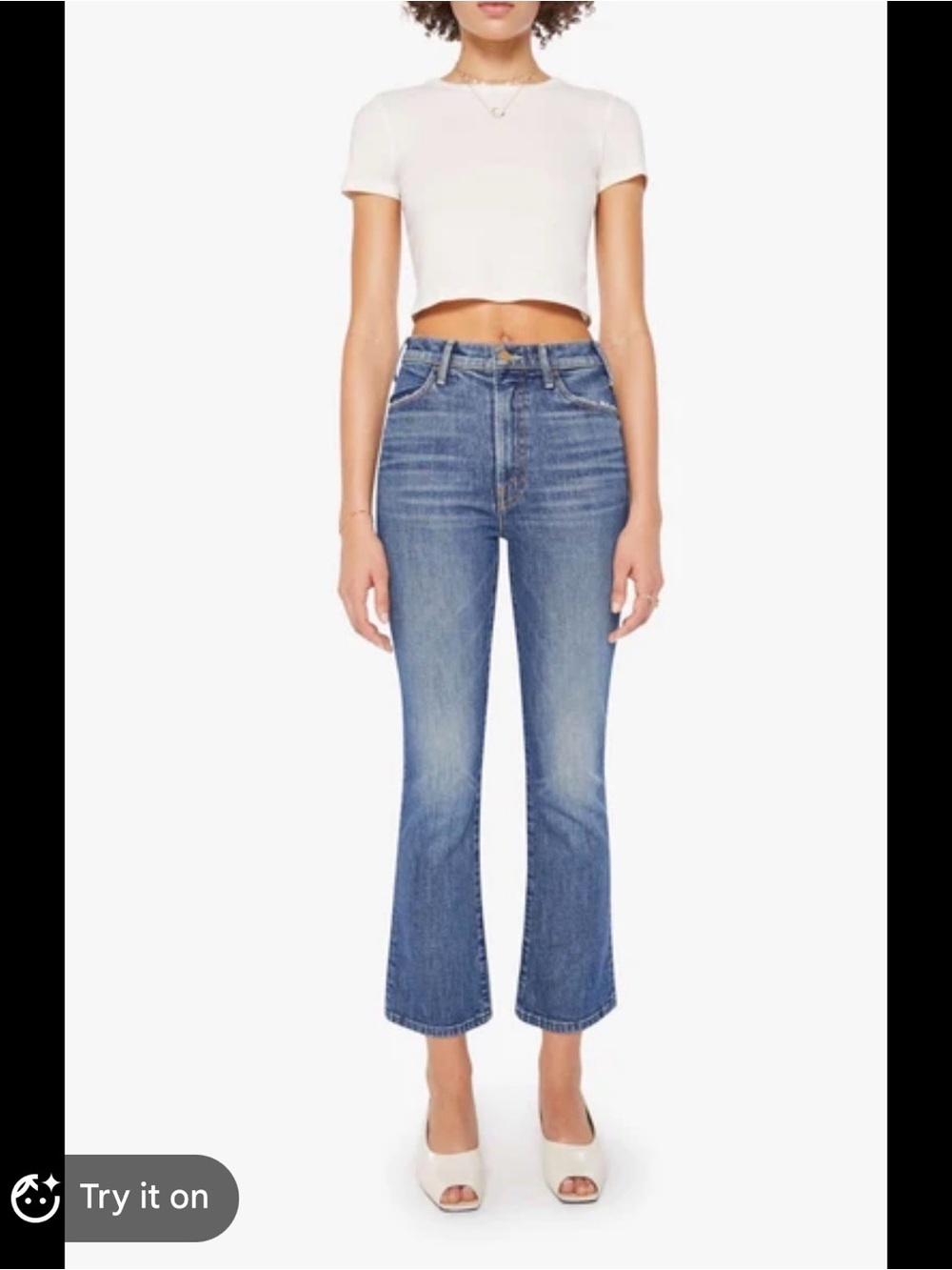 Mother the hustler ankle jeans
